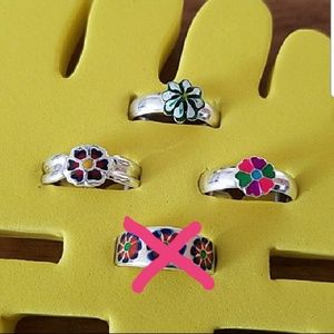 Various Sterling Silver Adjustable Toe Rings